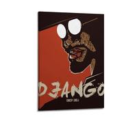 Art Poster Django Unchained Poster Decorative Painting Canvas Wall Posters And Art Picture Print Modern Family Bedroom Decor Posters 08x12inch(20x30cm)