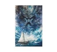 Art Poster of Poseidon, Greek God Canvas Poster Bedroom Decor Landscape Office Room Decor Gift 12x18inch(30x45cm)