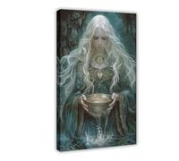 Art Poster of The Celtic Goddess Danu Canvas Poster Wall Art Decor Print Picture Paintings for Living Room Bedroom Decoration 08x12inch(20x30cm)