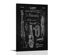 Art Poster of The M1 Garand Sniper Rifle during World War II Poster Vintage Art, Wall Canvas, Decoration Aesthetic, Living Room, Kids Room Dormitory, Cafe, Bathroom, Suitable for Bedroom, Gym, Cool Cl
