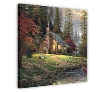 Art Poster Thomas Kinkade Poster Canvas Poster Frame-style 16x16inch(40x40cm)
