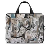 Art Print Color Pattern Laptop Sleeve Ultra-Thin, Waterproof Laptop Bags, Portable Protective Computer Bag with Hand Strap, Style, 15inch