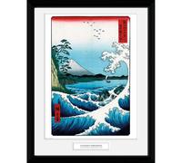 Art Print GB Eye Utagawa Hiroshige Framed Poster, Satta (30x40cm)