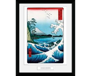 Art Print GB Eye Utagawa Hiroshige Framed Poster, Satta (30x40cm)