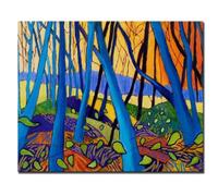 Art Print on Canvas David Hockney Winter Trees Modern Pictures Canvas Print Poster for Living Room Wall Art Abstract Decor 60x90cm（24x35inch Frameless