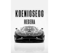 Art Print Sports Car Poster for Garage Man Cave Living Room Office Decoration for Car Fans Exclusive Wall Pictures Koenigsegg Regera, 40 x 50 cm