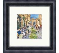 Art Prints Gallery | Brunch at the Ivy, Glasgow by JS Lindsay | Frame Choices, Pictures, Wall Decor Black - 33cm x 33cm