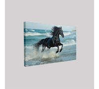 Art Prints Horses and Beaches Canvas Wall Art 60 x 40 cm Ocean Framed Poster Modern Bathroom Bedroom Home Decoration