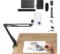 Art Projection Lamp, Waterproof Tracing Board Sketching, Portable Projectors for Drawing, Smart Sketcher Projectors, Draw Tracing Board DIY Sketch Painting Table Desk Tools(White,1.95m)