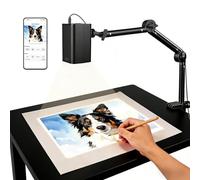 Art Projector for Tracing and Drawing - 5G WiFi & App-Free Web Control - Digital Sketch Projector with Adjustable Stand for Tattoo Design, Cookie Decorating - Supports Online/Offline, for iOS/Android