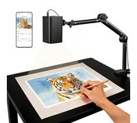 Art Projector for Tracing and Drawing - 5G WiFi & App-Free Web Control - Digital Sketch Projector with Stable Stand for Artists, Cookie Decor - Compatible with iOS/Android, Supports Online/Offline