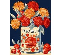 Art Puzzles - Vintage Flowers Painting - Fun Memory Cognition Games - Stress Relief Toys For Family - Jigsaw 1000 Pieces Zx636Aw