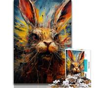 Art Rabbits 1000 Piece Jigsaw Puzzle for Adults Teens,Challenging Game Gifts for Is Ideal As A Gift for The Whole Family (38x26cm)