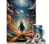 Art Rabbits Jigsaw Puzzles for Teenagers 1000 Pieces,Challenging Game Gifts for Is Ideal As A Gift for The Whole Family (50x75cm)