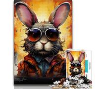 Art Rabbits JigsawPuzzle 1000 Pieces for Teenagers,Educational Games Home Decoration Deal As Gifts for The Whole Family (50x75cm)