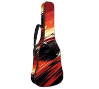 Art Racer Race Car Acoustic Guitar Bag Thick Padded, Waterproof Guitar Gig Bag for 40 41 42 Inch Guitars
