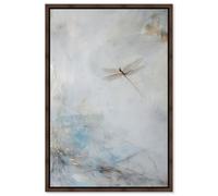 Art Remedy Gold Boho Dragonfly Framed Canvas Print - Walnut Frame - 8 x 12 Inches
