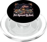 Art Rescued My Soul Christian Art Therapy Religious Artist PopSockets PopGrip for MagSafe