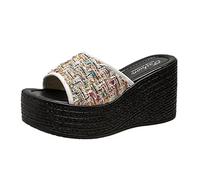 Art Sandals Womens Sandals Size 5 Black Black Slippers Women Women'S Slippers Size 8 Wedges Black Sandals Size 6 High Heels Shoes For Women Memory Foam Sandals Women Black