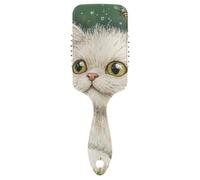 Art Selkirk Rex Cats Green gentle brush for thick hair Designed wet dry brush for short hair with Ergonomic handle cepillo para cabello rizado
