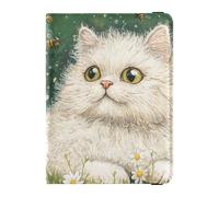 Art Selkirk Rex Cats Green Leather Passport Holder for Travel Secure Hidden Ticket Holder for Women Trip Must Haves Accessories