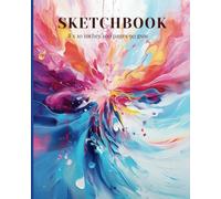 Art Sketch Book Portfolio 8x 10 inches - Art Journal Sketch Book for Painting, Drawing, Mixed Media Arts and Doodling: Drawing , Writing or Sketching Art Book - 100 Pages - 8x10 inches