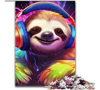 Art Sloth Puzzles 1000 Pieces for Adults Impossible Jigsaw Puzzles for Adults Challenging Brain Teaser for Teenagers, Family Game Night Fun size : 26x38cm