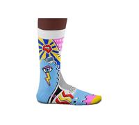 Art Socks Collection - Frida Self-Portrait, Composition II, Starry Night, Vitruvian, Pop Art - Gifts for Art Lovers, Cotton Socks, 2 Sizes, 4-7 and 7½-11½