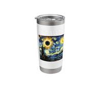 Art Solar Eclipse 2024 Totality Solar Eclipse Glasses Stainless Steel Insulated Tumbler