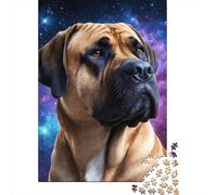 Art Space Dogs 500 Piece Jigsaw Puzzle | Jigsaw Puzzle | Sustainable Puzzle for Adults | Premium 100% Wooden Puzzle | Fun Games 500pcs (52x38cm)