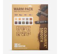 Art Spectrum : Colourfix Smooth : 340gsm : 23x30cm (Apx.9x12in) : Warm Pack : Pack 10