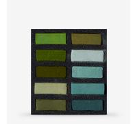 Art Spectrum : Extra Soft Square Pastel : Set Of 10 : Greens