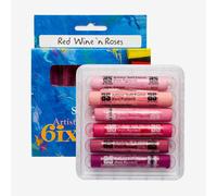 Art Spectrum : Soft Pastel : Set of 6 : Red Wine 'n' Roses