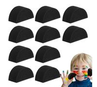 Art Sponges Colour Texture Tools, High Density Craft Sponge Set, Semicircular Pads for Acrylic, Watercolour, Wall Coating, Stencils, Face and Body Art for Children, Adults, Male