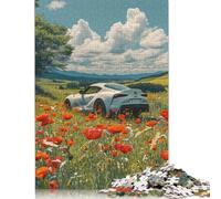 Art Sports Car Puzzle 1000 Teile Schwer Puzzle Spielzeug Lernspiel Impossible Herausforderungsspielzeug Für Erwachsene Kinder 1000pcs (75x50cm)
