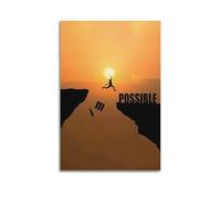 Art Sports Poster Minimalist Posters for Bedroom Cliff Extreme Jump Break through Yourself Marvel Poster Decorative Painting Canvas Wall Posters for Bedroom Decor And Art Picture Print Modern Family