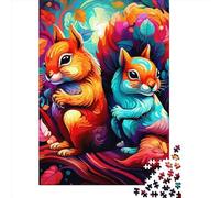 Art Squirrel Puzzle Jigsaws 1000 Pieces for Adults & Teenager Age 12 Years Up Christmas Eve Gifts 1000pcs (38x26cm)
