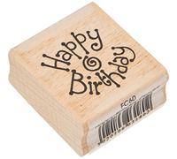 Art Stamps FC60 Happy Birthday Circular Stamp Black