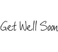Art Stamps Scribbled Get Well Stamp, Black