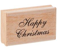 Art Stamps Scripted Christmas Inca Stamp, Black, 25 x 46 mm