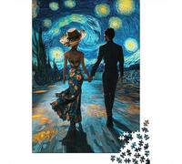 Art Star Couple Puzzle for Adults And Teenagers 500 Pieces Wood Puzzles for Adults& Teens Age 12 Years Up 500pcs (52x38cm)