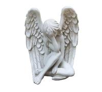 Art Statue - Angel Resin Garden Statues, Outdoor Indoor Figurine Gift Decoration for Home Décor, Patio, Yard, and Garden(White A)