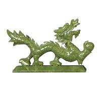 Art Statue - Dragon Sculpture For Home Decor Chinese Feng Shui Natural Jade, Dragon Figurines And Sculptures And Collectibles Symbol Of Prosperity, Luck & Success