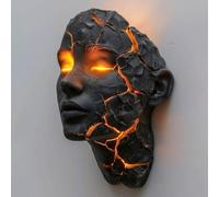 Art Statue - Home Decor Statue, 3D Illusion LED Indoor Decorative Wall Lamp, Creative Fashion Broken Soul Wall Lamp Statues, Modern Art Geometric Broken Soul Decorative Sculpture