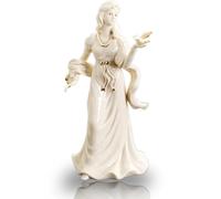 Art Statue - Ornament Sculpture, Porcelain Flower Basket Figurine, Delicate Home and Office Decor, Charming Ceramic Statue