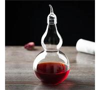 Art Statue - Whiskey Decanter Bottle, Chinese Gourd-Shaped Liquor Bottle, Hand-Blown Whiskey Decanter, an Interesting Glass Liquor Flask(1500ml)