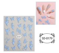 Art Sticker Decals 5D Embossed Art Accessories Self-Adhesive Art Supplies 3D Designs Cartoon Decor