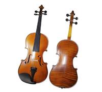 Art Stripes Maple Acoustic Violin Fiddle Stringed Instrument with Full Accessories for Beginner Violin for Beginners(1/2)