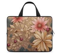 Art Style Flowers Laptop Sleeve Ultra-Thin, Waterproof Laptop Bags, Portable Protective Computer Bag with Hand Strap, Style, 15inch