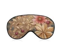 Art Style Flowers Sleep Mask with Adjustable Strap, Comfortable & Soft Eye Mask for Sleeping Light Blocking, Lightweight & Breathable Eye Cover for Men Women